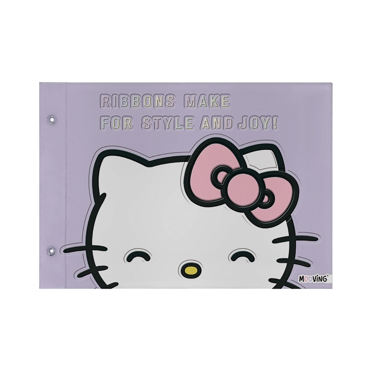 Carpeta Escolar 2 Tapas Con Cordon N°5 Mooving 2026 Hello Kitty Art.1004165